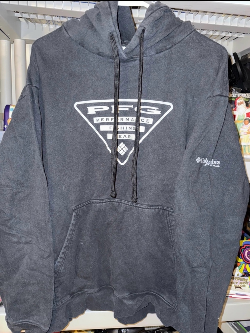 Columbia Sportswear PFG Men’s Fishing Hoodie. Pullover XL Black. 1X A18